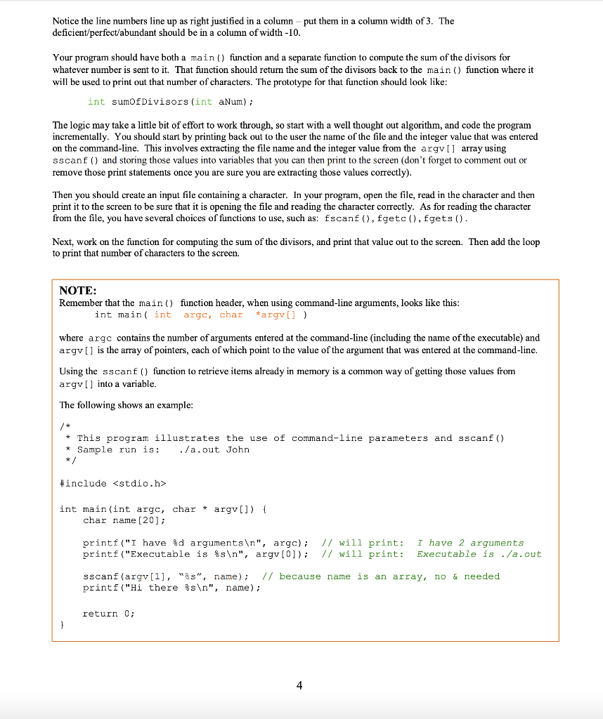 get the values entered at the command-line * file pointers * working