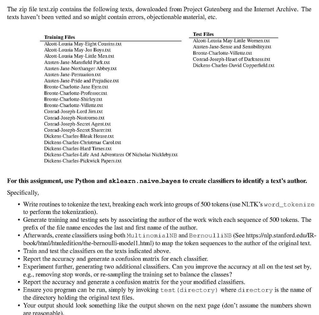  This is the example output below: The zip file text.zip contains