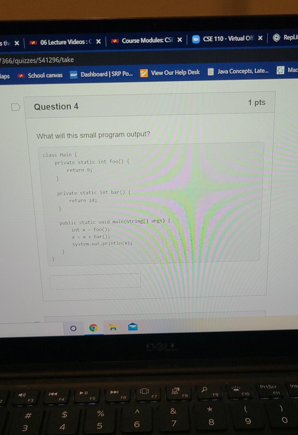  B CSE 110 - Virtual Off X A Course Modules: CSE