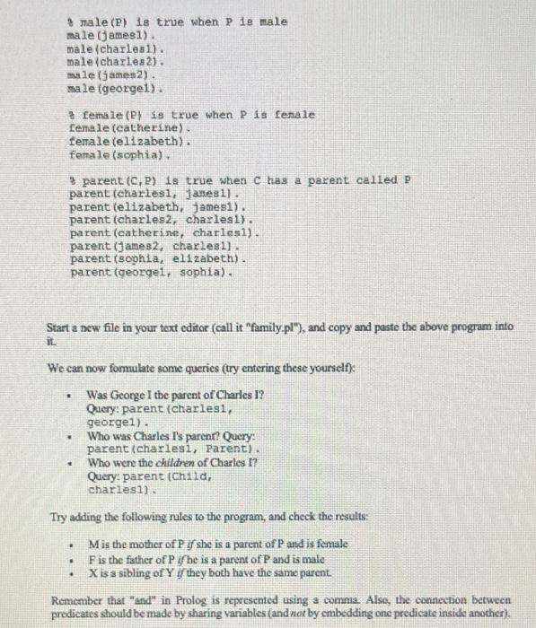  PLEASE DONT SOLVE UNLESS YOURE SOLVING THE WHOLE THING % male(P)