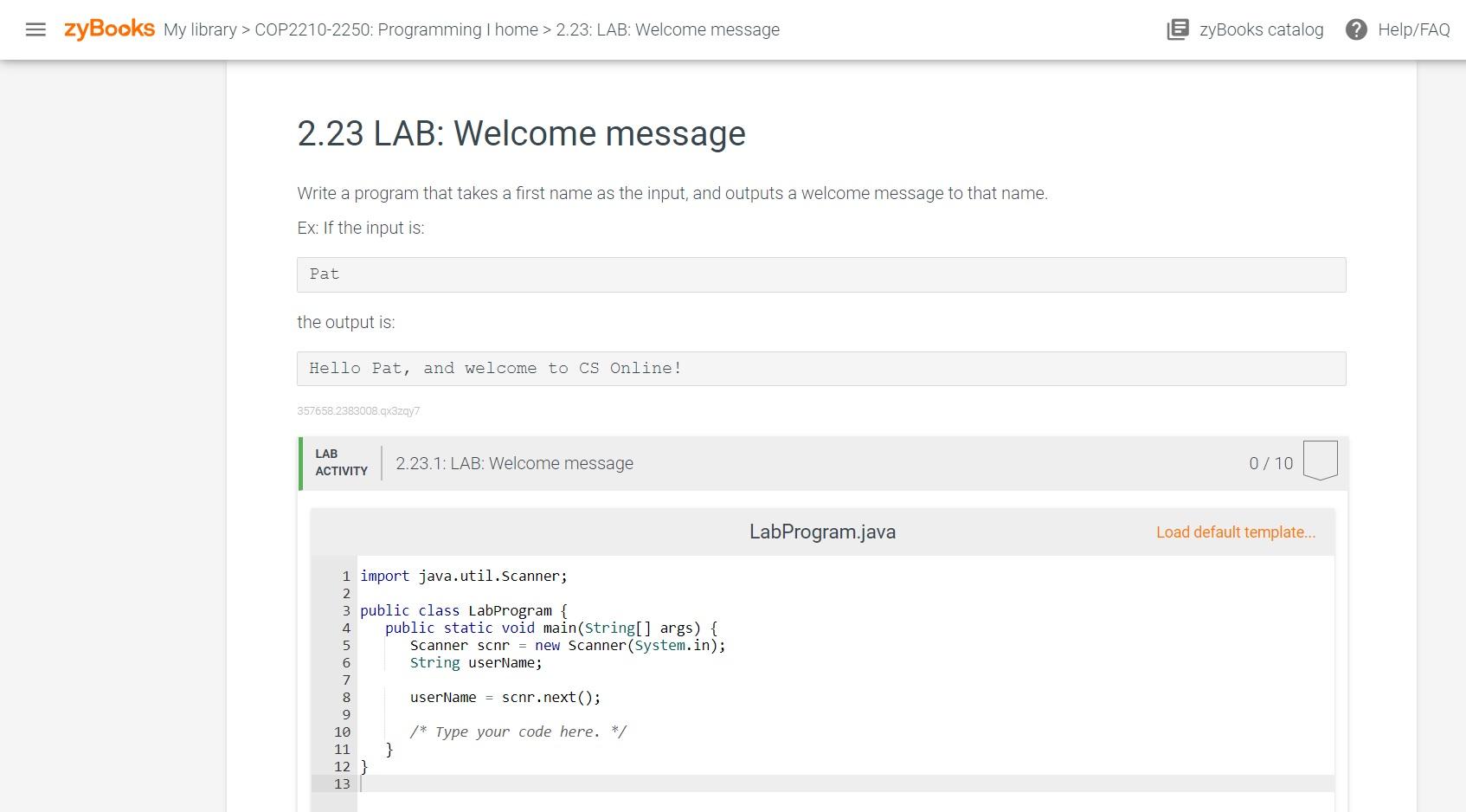Hello, can someone help me write the java code as instructed? Thank