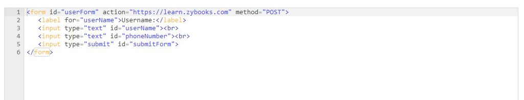 Question 1: JAVASCRIPT ONLY Fill the validateForm function to check that the