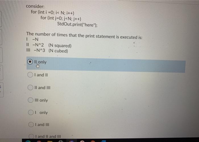  consider: for (int i =0; i