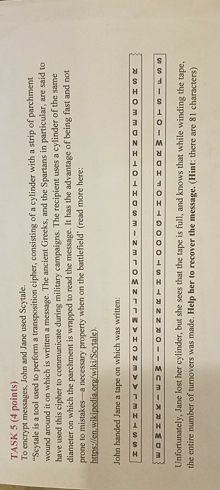 of 5 letters the matrix contains 5 rows. Note that the matrix