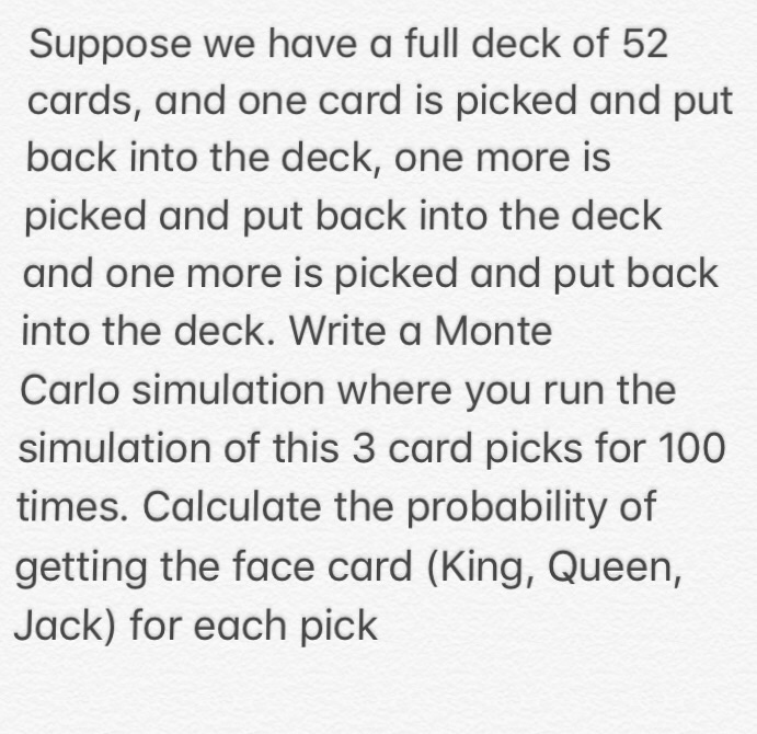  This is to be answered in Python. Suppose we have a