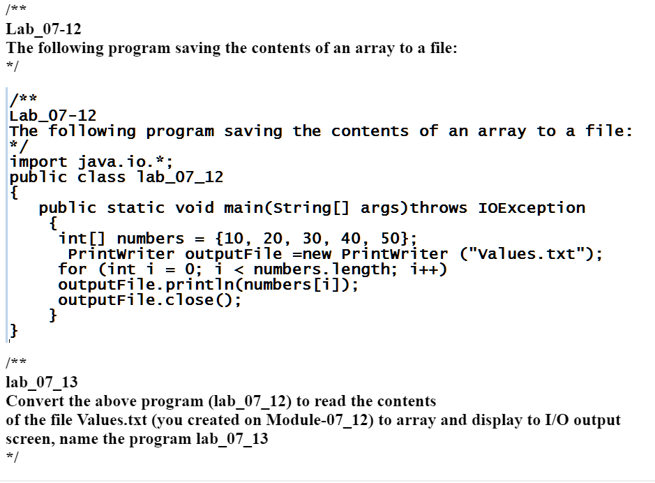 How do I convert lab 07-12 for 07-13? 2 Lab 07-12 The