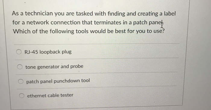  As a technician you are tasked with finding and creating a