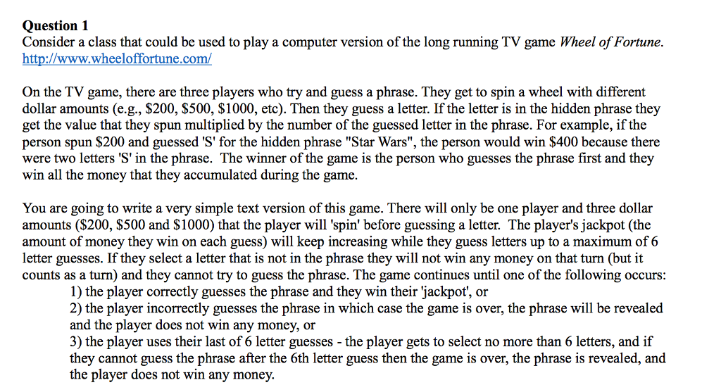 The full question is on the picture, please write two full class