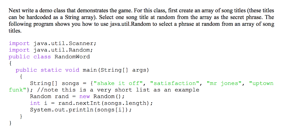 the following attributes: The secret phrase (an array of char) The disguised