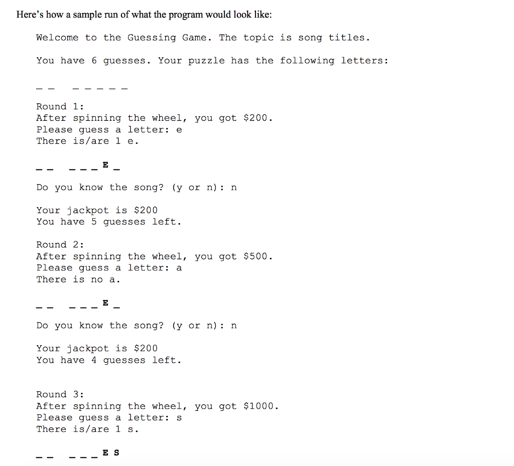 secret phrase is replaced with a blank line ( _ ). For