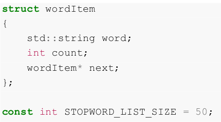 reads two text files. One is a section of an E-book and