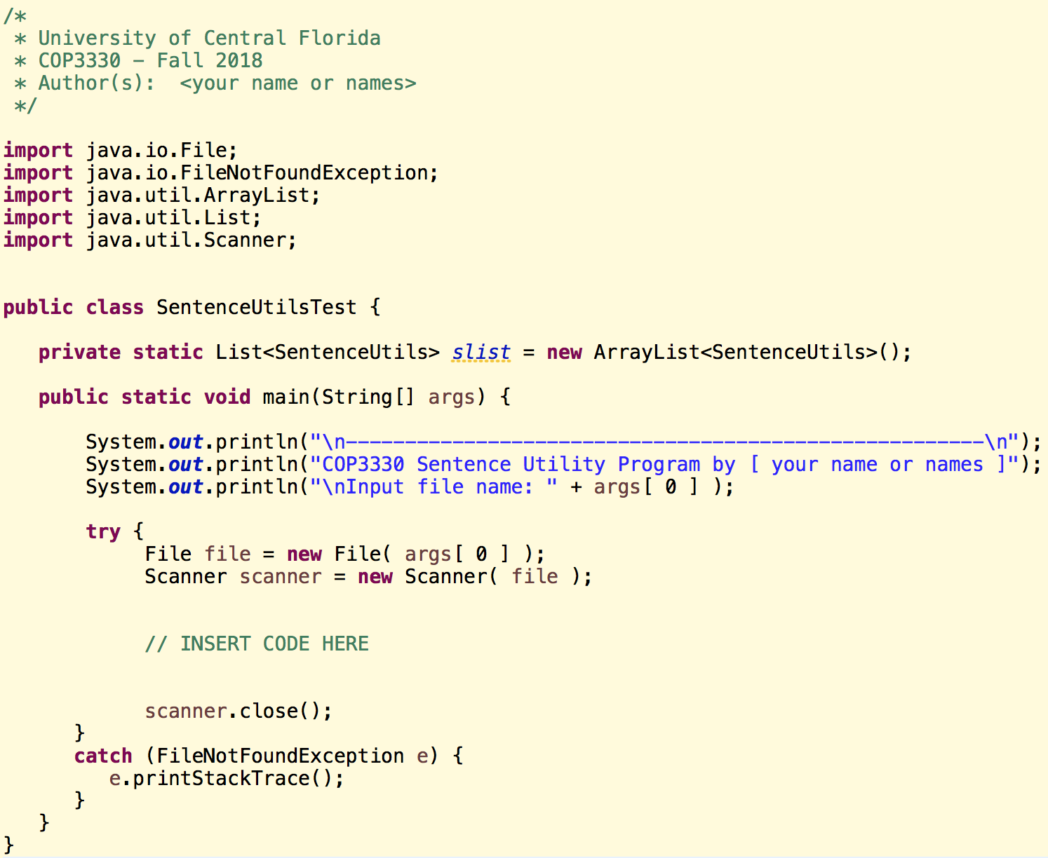 of sentences and output a report showing the tokens and shingles (defined