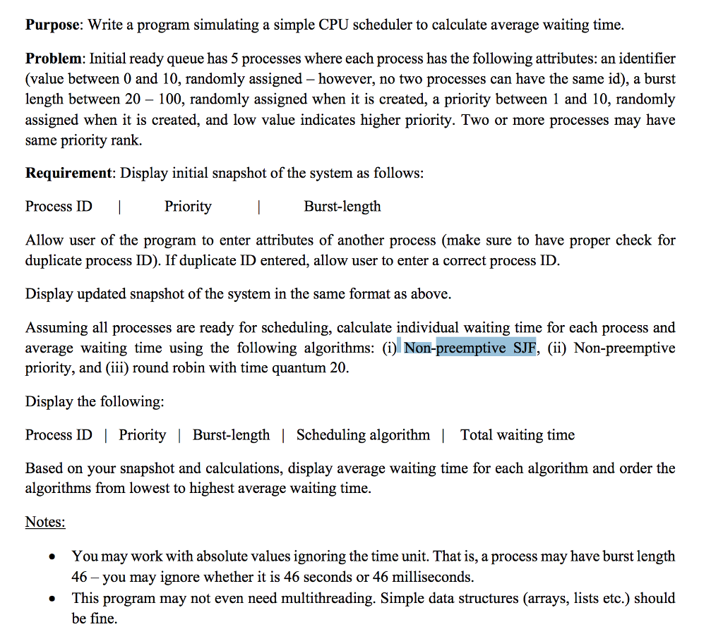 Need in java programming And multi threading is not required , it