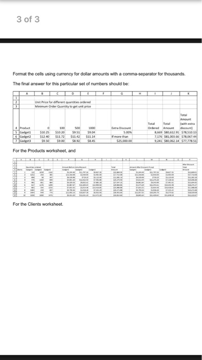 any number of products, different number of price breaks, different quantities for