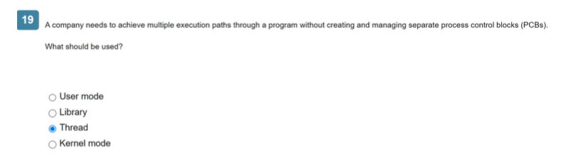  A company needs to achieve multiple execution paths through a program