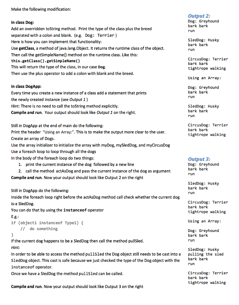 Deepen your understanding of polymorphism Create an array of a superclass type