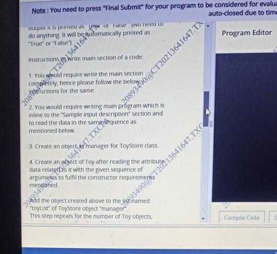for your program to be considered for evaluation auto closed due to