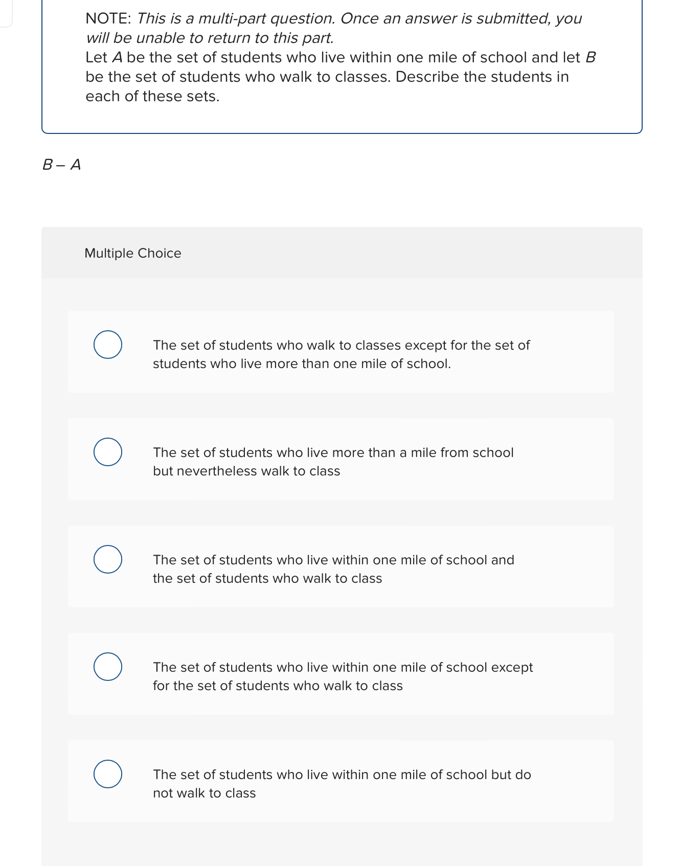  NOTE: This is a multi-part question. Once an answer is submitted,