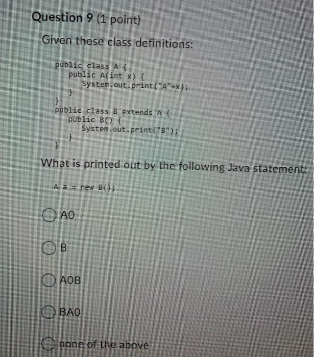 point) What is true of the following Java code? Intl aynor int10)
