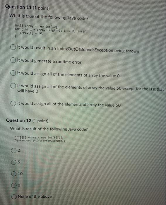 a runtime error O it would assign all of the elements of