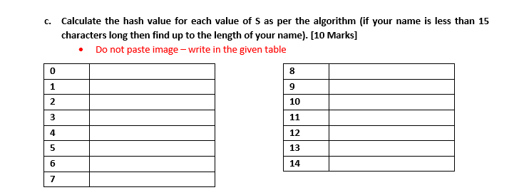 the text book): [CLO1] [15 Marks] RABIN-KARP-MATCHER (T, P,0,0) 1 n =