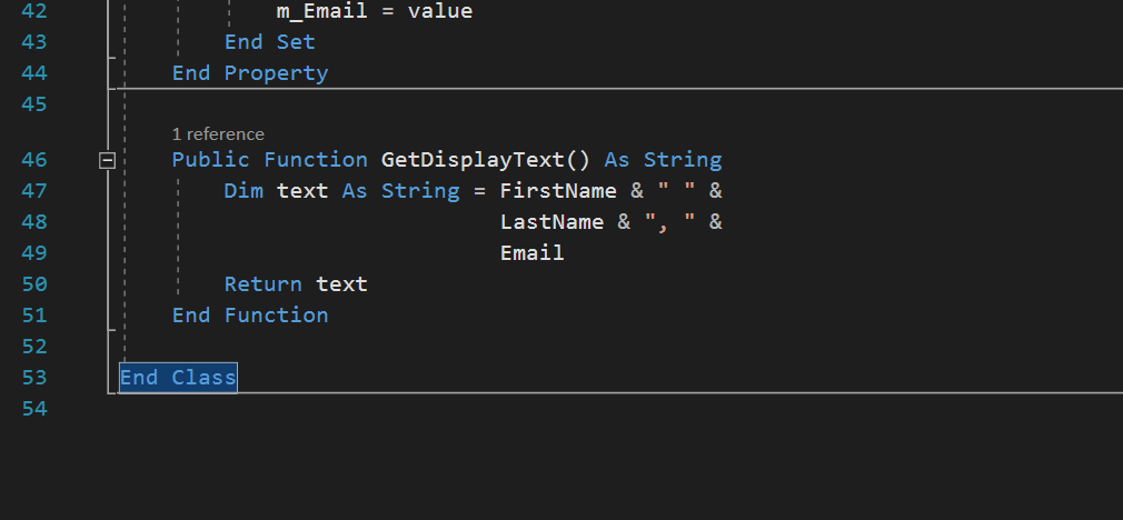 this exercise, youll create a Customer Maintenance application that uses classes with