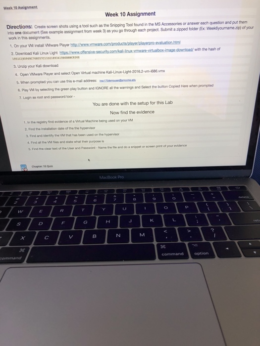  Show all the steps please Week 10 Assignment Week 10 Assignment