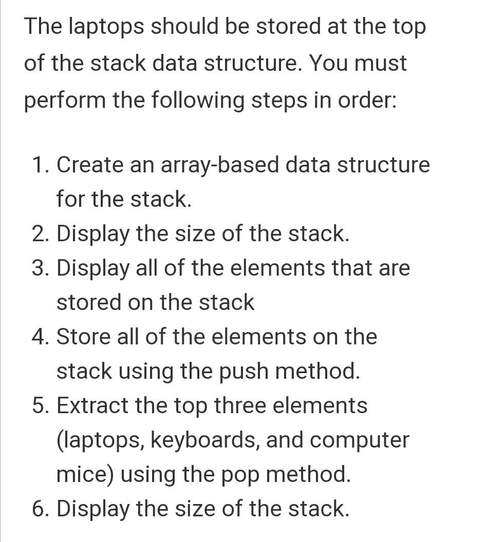a large retail company and are evaluating various data structures to store