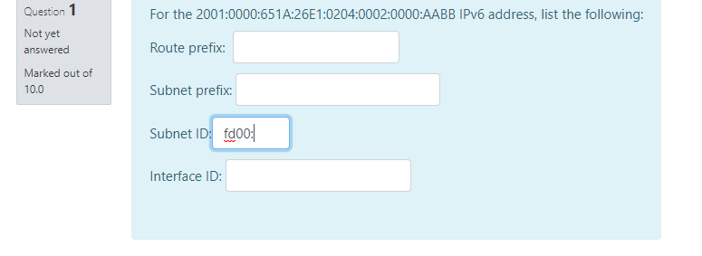 you got your answers, thank you so much. The IPv6 address type