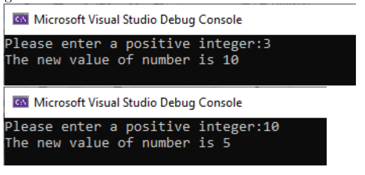 Use scanf function to do the code in C. below is output