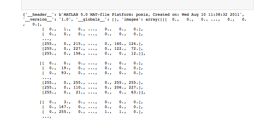 I have a .mat file I have opened in python. I am