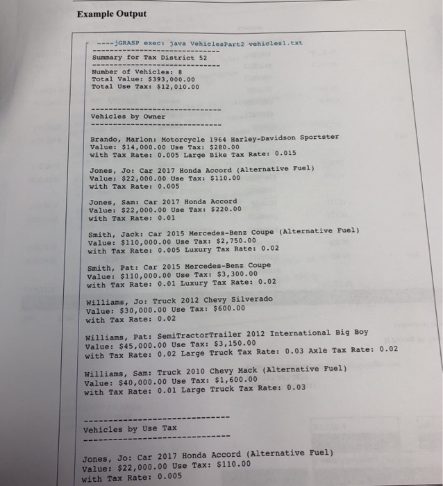 in the Vehicle hierarchy. As you develop each non-abstract class, you should