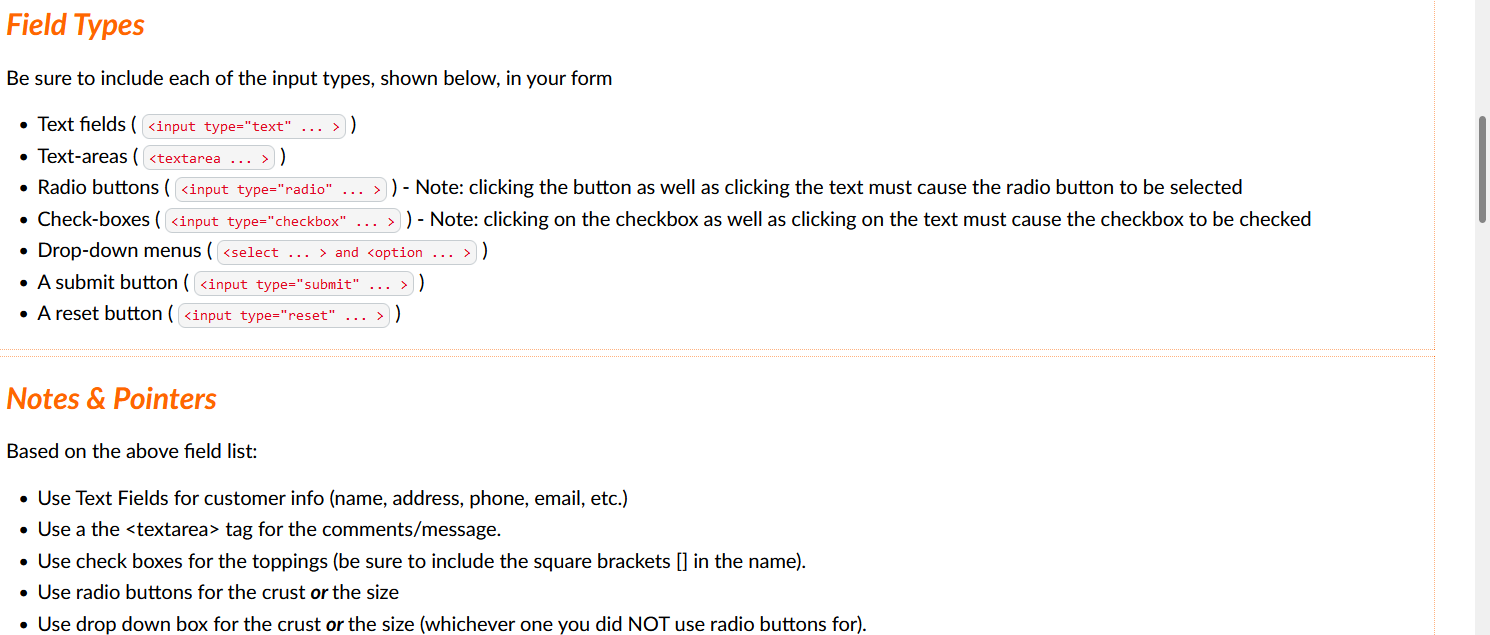index.html file create the following four unordered bullet points: 1. Home (make