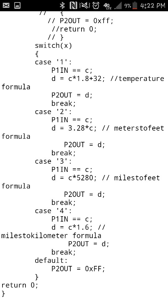 EE3376 Microprocessor Systems-Fall 2017-Assignment #4 Using the MSP430 Launchpad, design and implement