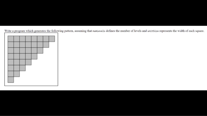  This is in Python 3 Write a program which generates the