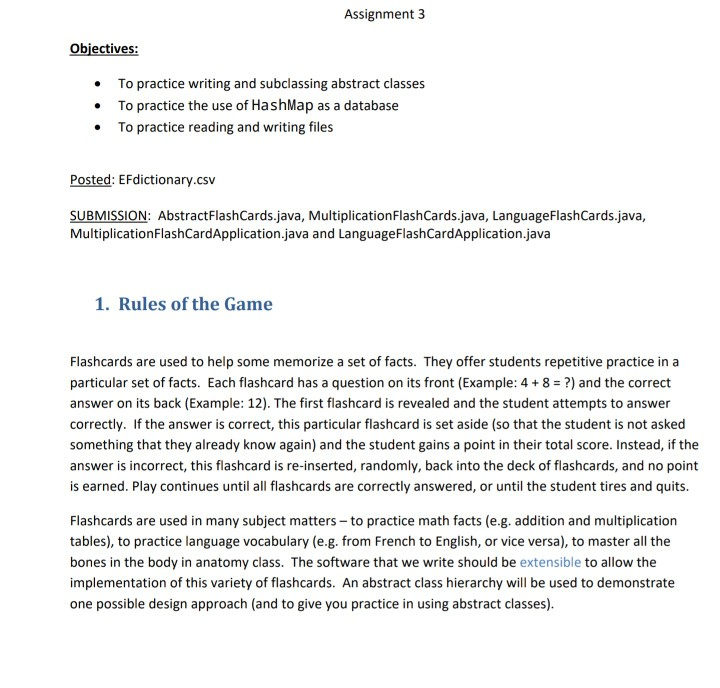 i really need solution for this assignment. Assignment 3 Objectives: To practice