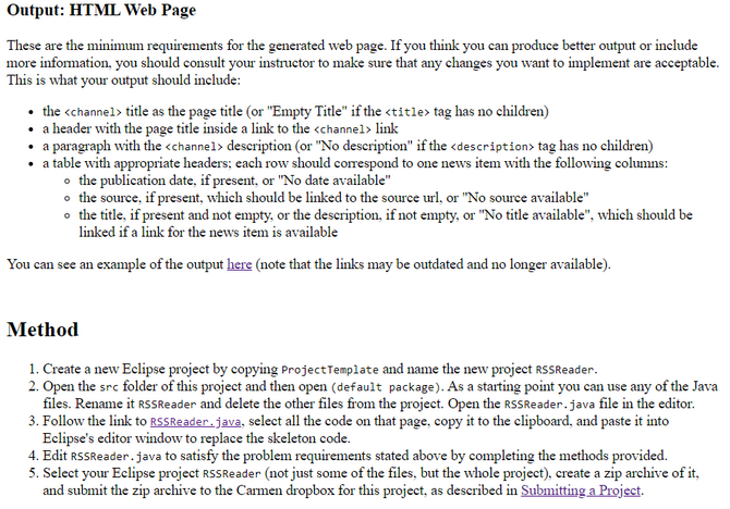 components.simplereader.SimpleReader1L; import components.simplewriter.SimpleWriter; import components.simplewriter.SimpleWriter1L; import components.xmltree.XMLTree; import components.xmltree.XMLTree1; /** * Program