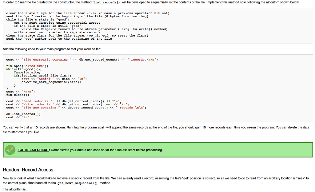 to think in terms of Campsite s, without worrying about CampsiteRecord s.