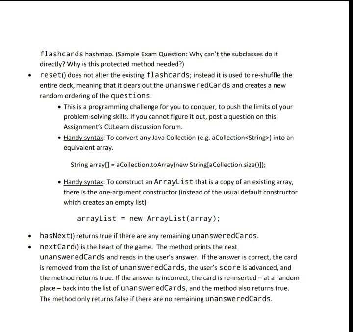 MultiplicationFlashCards.java, LanguageFlashCards.java, MultiplicationFlashCardApplication.java and LanguageFlashCardApplication.java 1. Rules of the Game Flashcards are