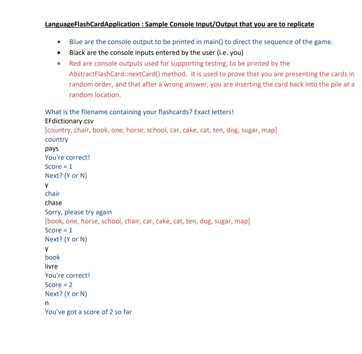 repetitive practice ina particular set of facts. Each flashcard has a question