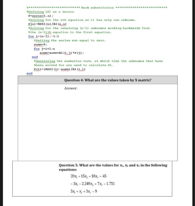 Elimination Use Naive Gauss elimination to solve 2016; +15x, +101, = 45
