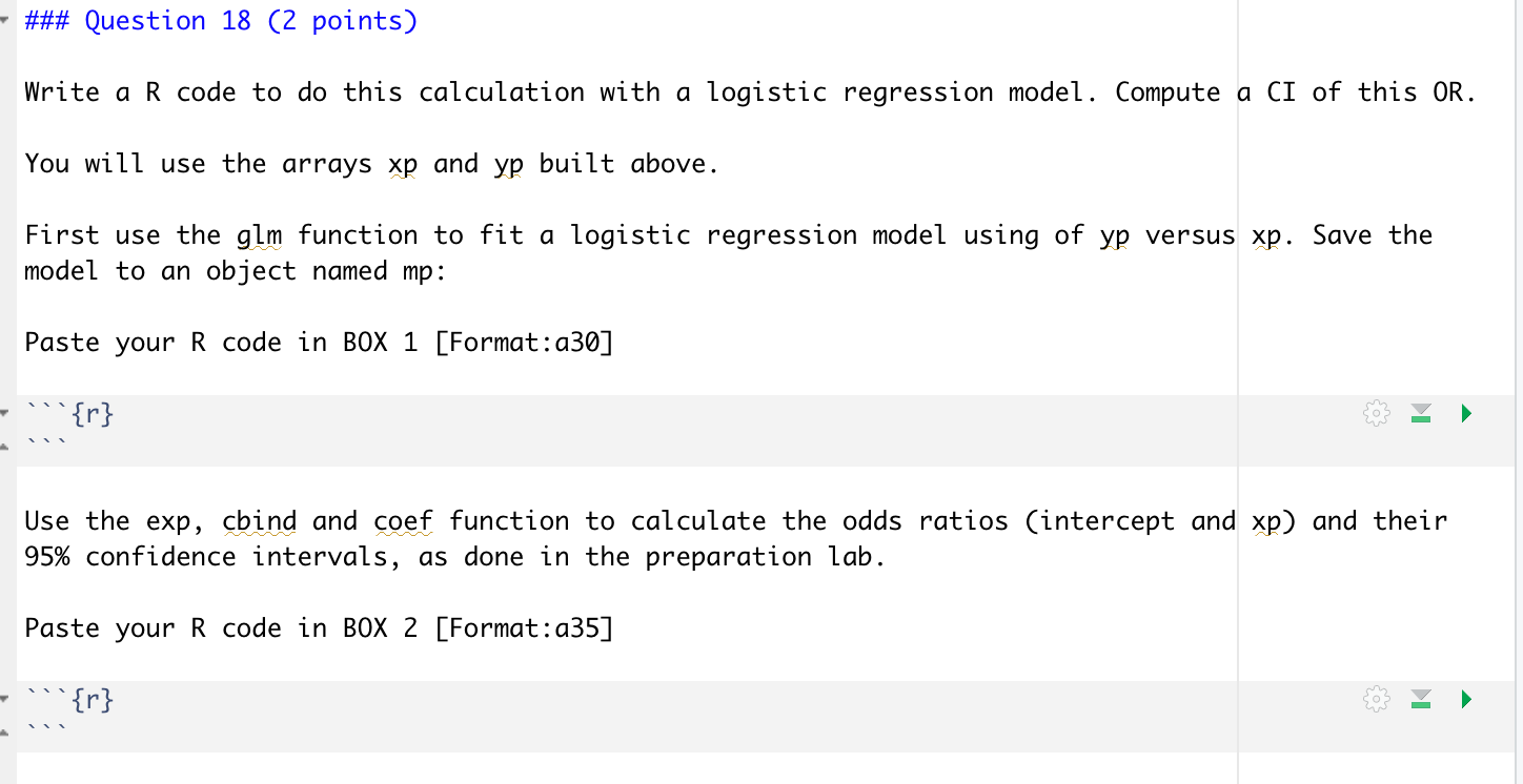 nchar() in R - ### Question 18 (2 points) Write a R