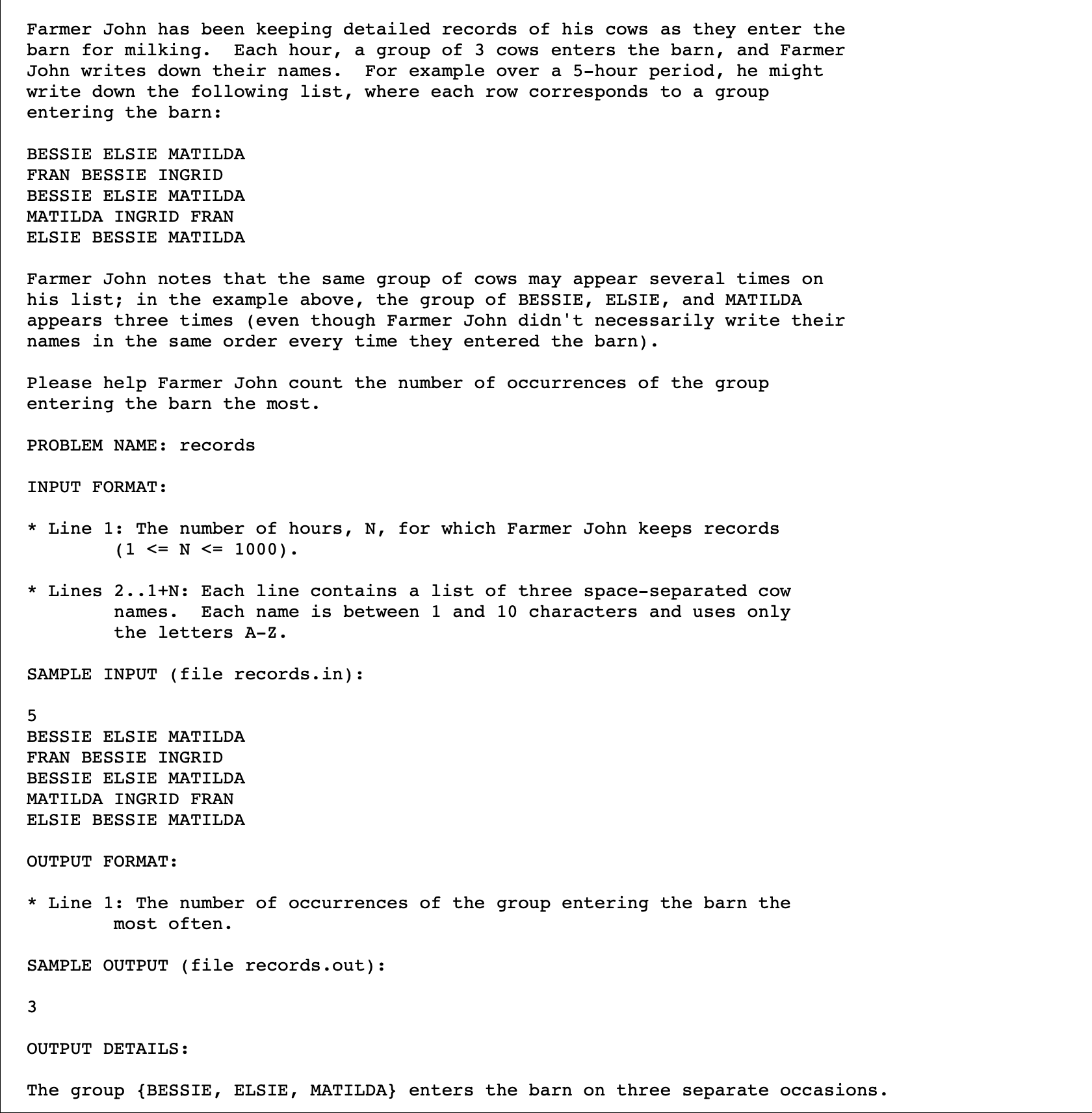  Please solve in Java and leave the public class as Main.