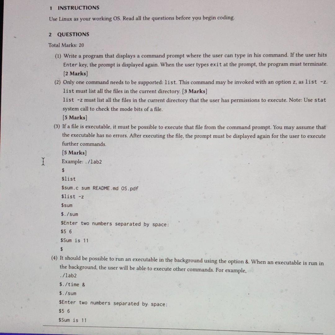  USE LINUX ONLY ANSWER 1 AND 2 IN QUESTIONS COLUMN SHARE