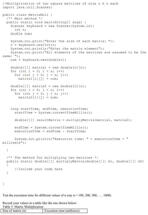 one class file with static methods to accomplish the tasks given and
