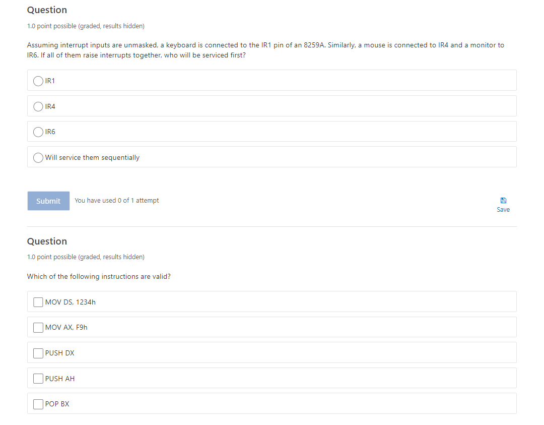 between 8086 microprocessor and I/O devices via which register ? AX BX