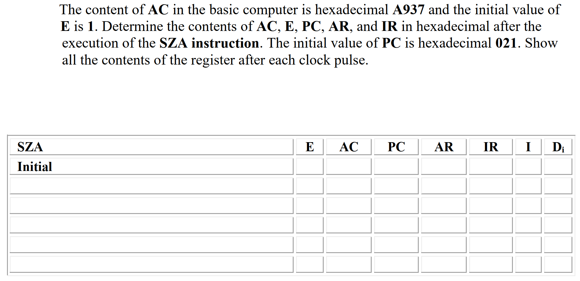  Please include all work if applicable The content of AC in