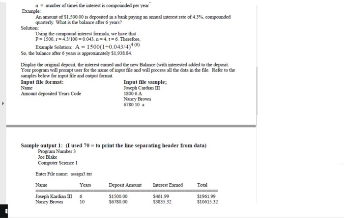 and on zy Books site by :59 pn on Nov. 3, 2018