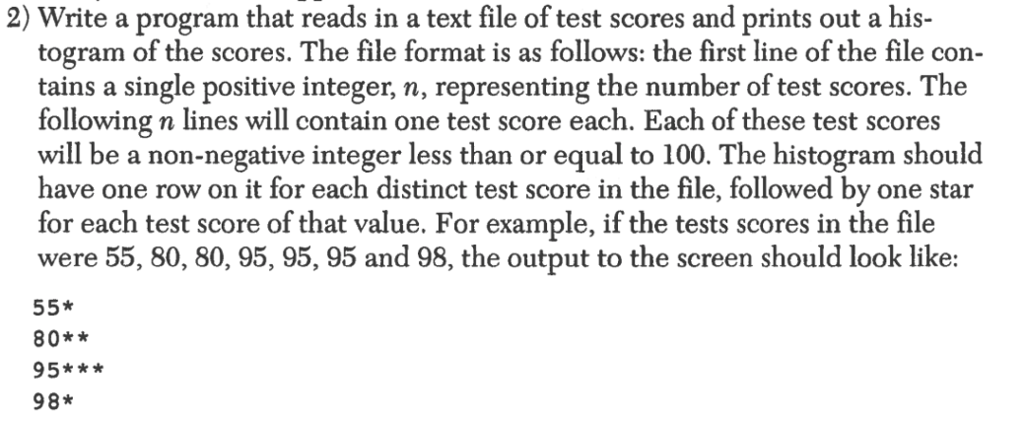  please do the code in the C language. 2) Write a