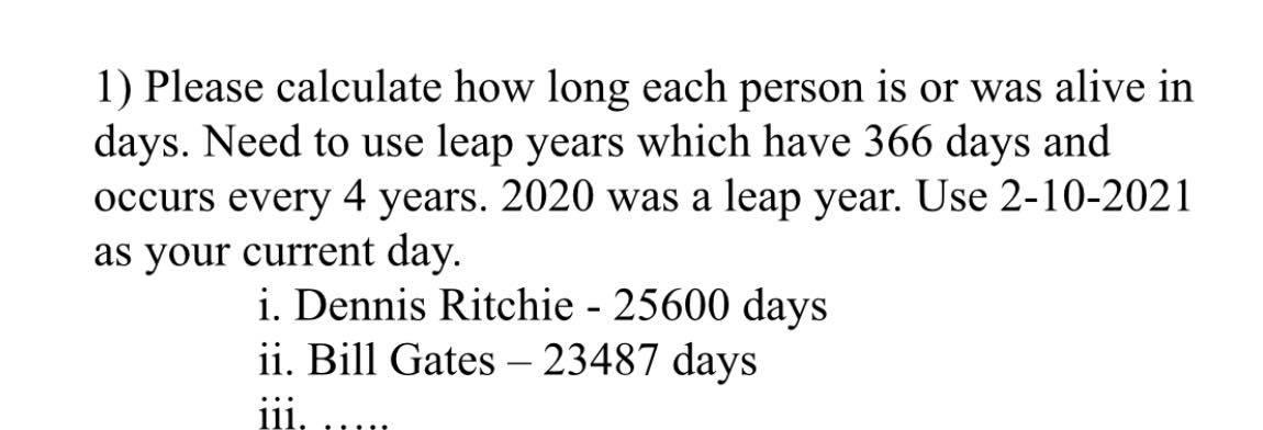 Please give me the correct code in C++ 1) Please calculate how